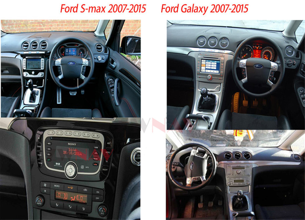Unité principale stéréo Android 11 Carplay de voiture de radionavigation pour la galaxie S-maximum 2007-2015 de Ford
