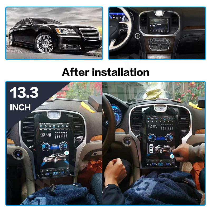 stéréo 2013-2019 automatique de Carplay de navigation de Chrysler GPS d'autoradio 300C