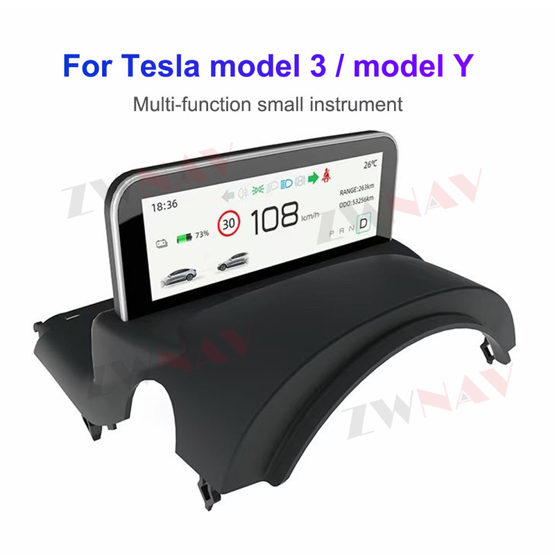 Tableau de bord LCD de voiture Tesla modèle 3 modèle Y AMD/Intel de 4,6 pouces