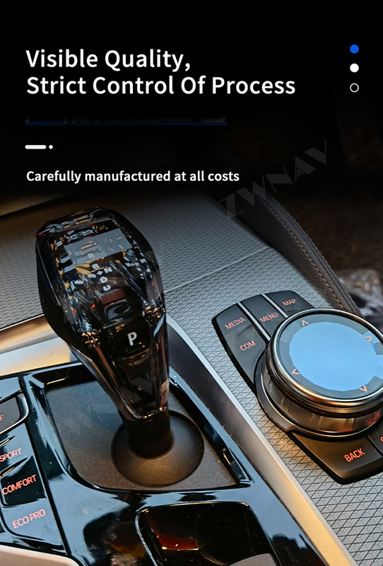Bouton de Crystal Handle Car Gear Shift pour BMW embrayage principal de levier de bâton de levier de 7 séries