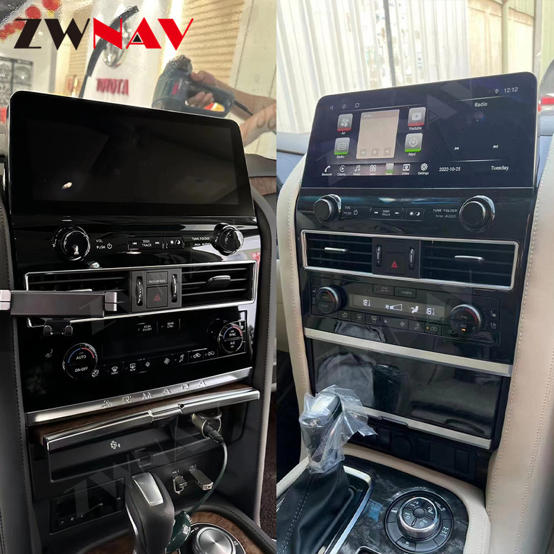 Stéréo automatique de lecteur multimédia de voiture de navigation de GPS pour Nissan Patrol Armada