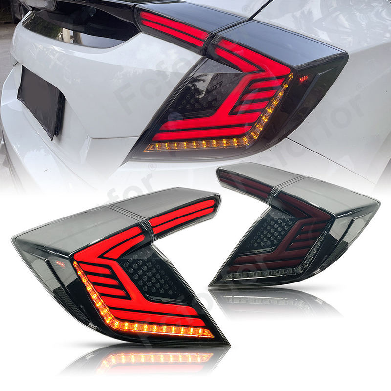 Direction coulante rotatoire de 2 compartiments LED de génération de la queue Light2016-2021For Honda 10 de voiture de queue d'Assemblée civique de lampe