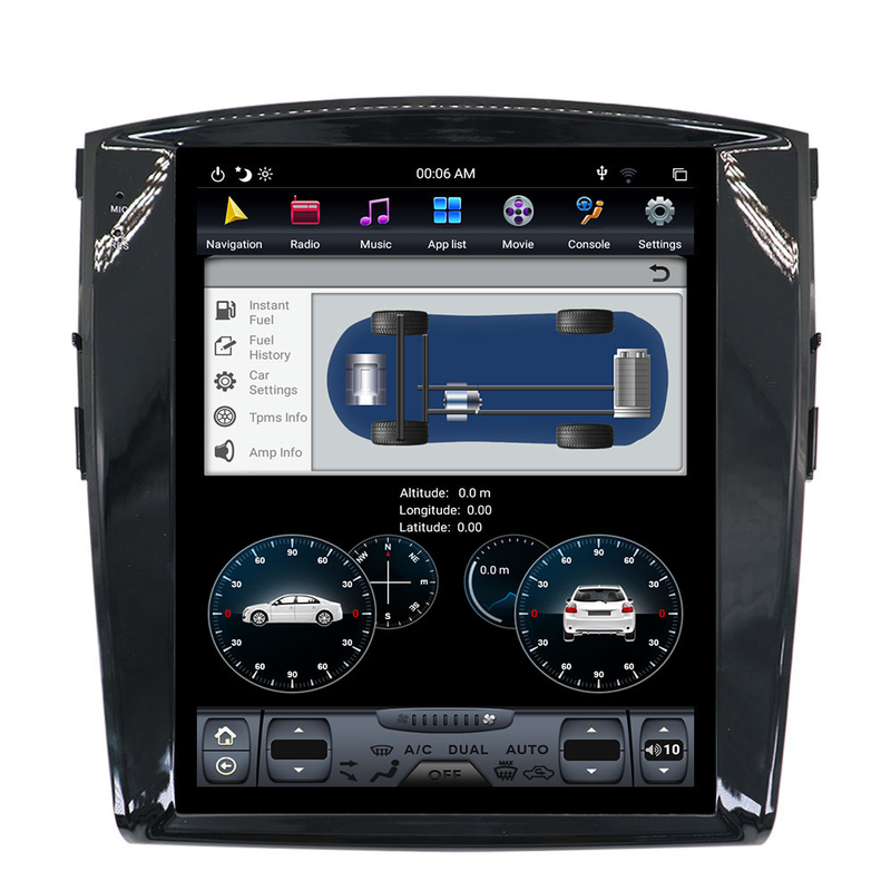 Unité stéréo de tête de voiture de l'écran tactile 64GB Android 9 pour Mitsubishi Pajero V97 V93