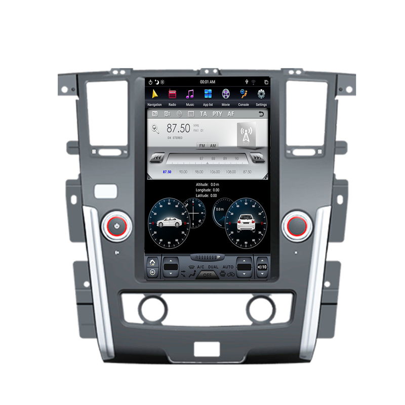 navigation de style du tesla 128G Android Media Player pour la voiture Nissan Patrol 2010 2017