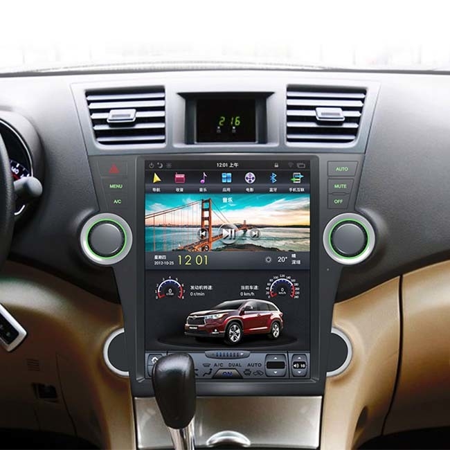 Unité 2013 de tête d'Android de montagnard de Toyota PX6 système de navigation de 12,1 pouces