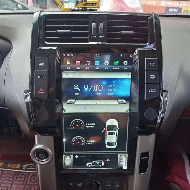 Stéréo simple de voiture d'Android de vacarme d'unité de tête de NXP6686 Toyota Prado 13,6 pouces