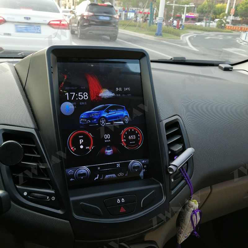Radionavigation Android 10 Carplay d'unité principale automatique d'Android de 10,4 pouces pour Ford Fiesta