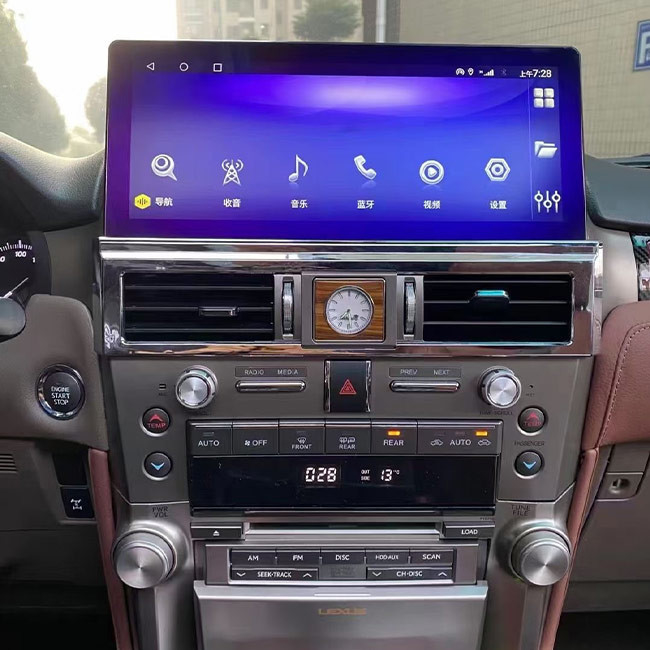Pouce 4G LTE SIM For Lexus GX460 GX400 2010-2019 des multimédia 12,3 de navigation de voiture d'Android 10